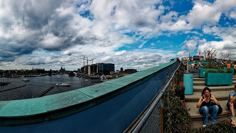 Amsterdam rooftops viewed from NEMO Rooftop Square