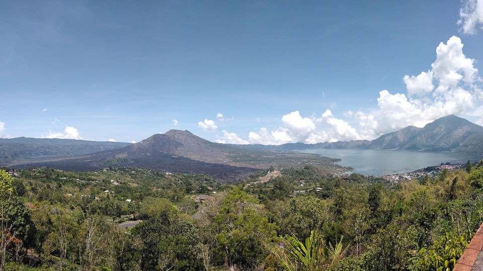 The Mount Batur volcanic landscape
