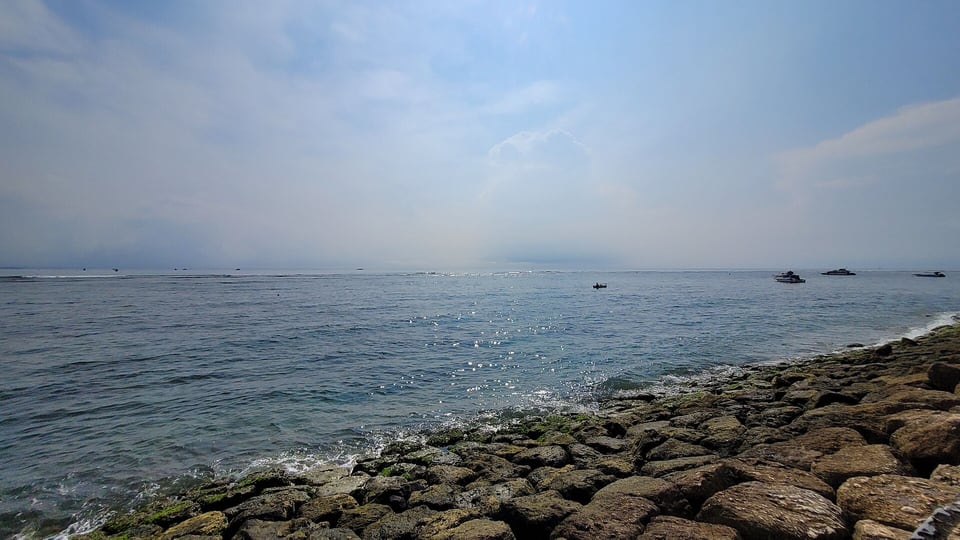 Sanur beachfront on Bali’s eastern coast