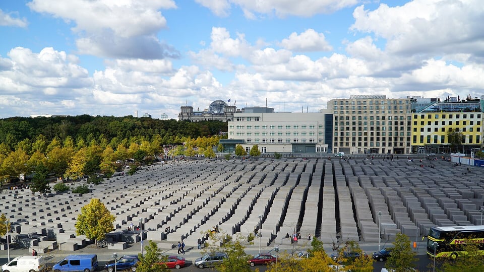 The Memorial to the Murdered Jews of Europe, its field of concrete stelae