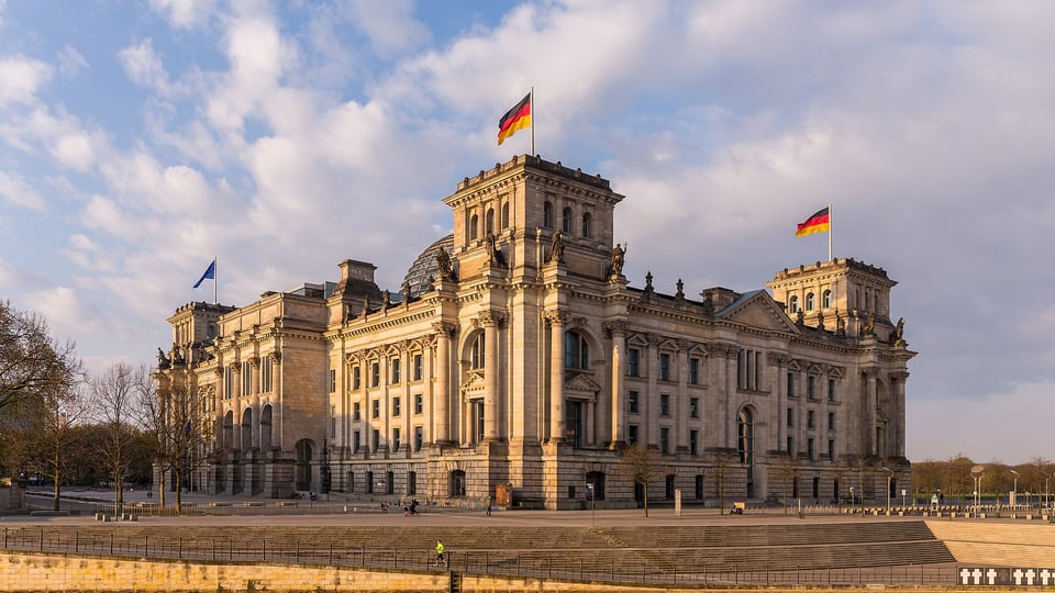 The Reichstag building, seat of the German Bundestag