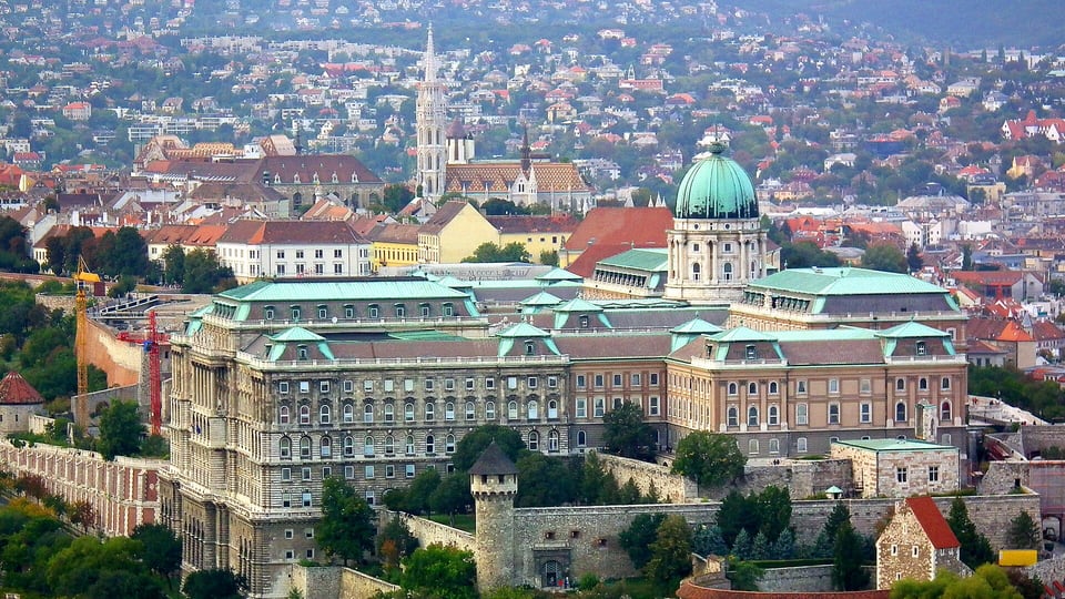 Buda Castle, the rebuilt royal palace complex on Castle Hill