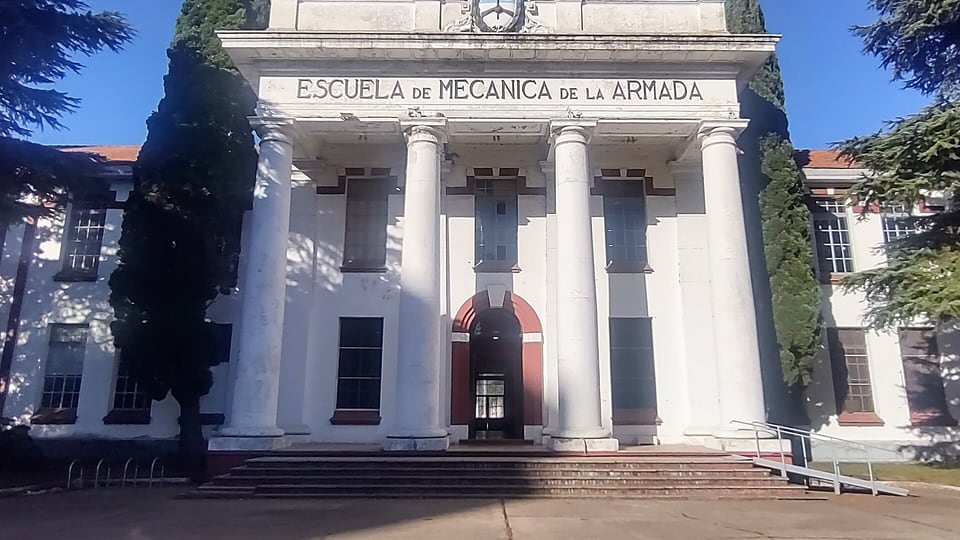 The former Navy School of Mechanics (ESMA) building, now a site of memory
