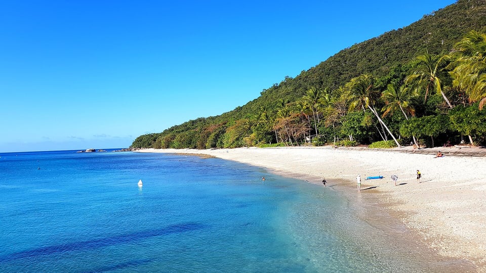 Welcome Bay on Fitzroy Island, off the coast from Cairns