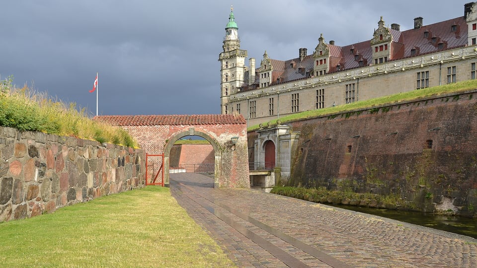 Kronborg Castle in Helsingør (Elsinore), a UNESCO World Heritage Site and the setting of Shakespeare’s Hamlet