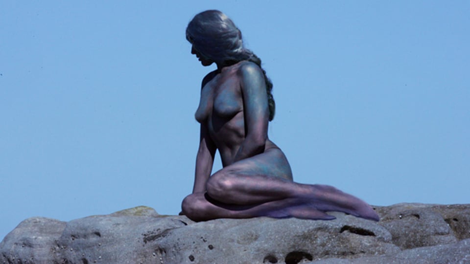 The Little Mermaid statue on the Langelinie promenade, unveiled in 1913