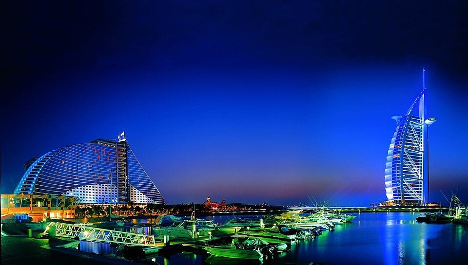 Burj Al Arab beside Jumeirah Beach