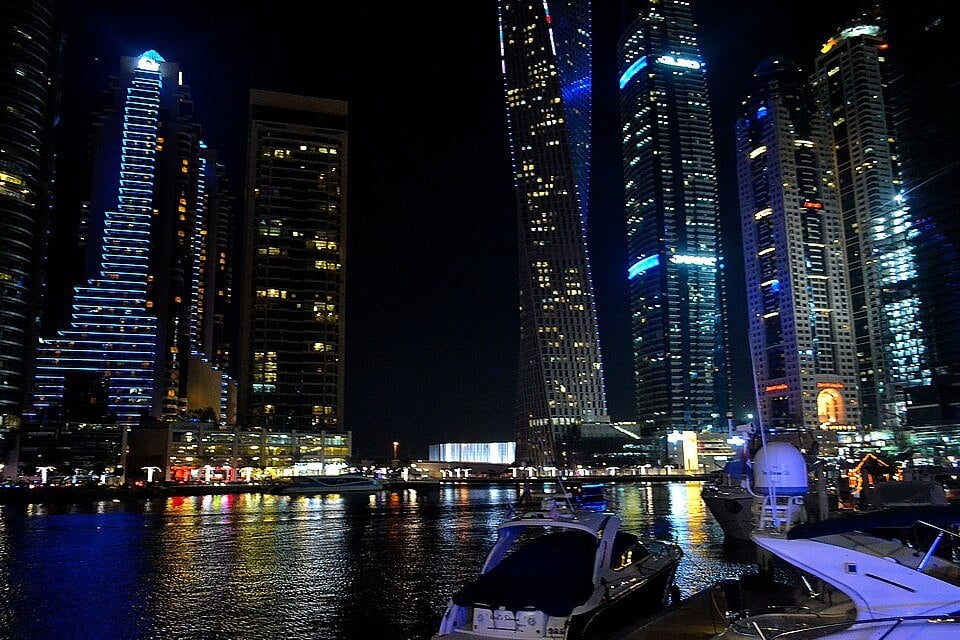 Towers around Dubai Marina