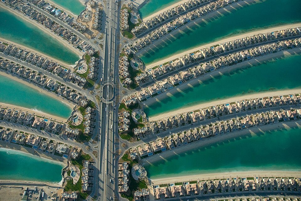 Palm Jumeirah viewed from above