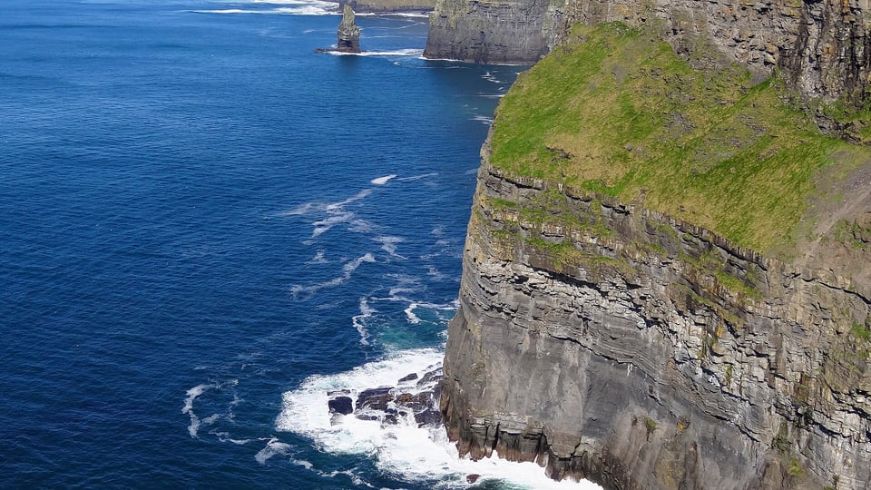 The Cliffs of Moher with O'Brien's Tower, County Clare