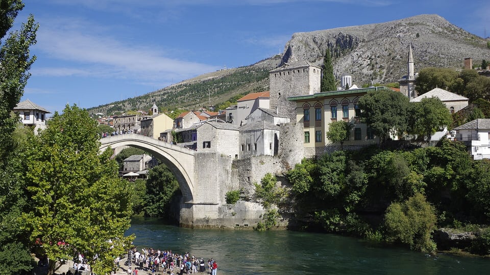 Stari Most, Mostar’s rebuilt 16th-century Ottoman bridge