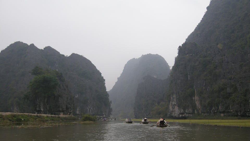 Limestone peaks of the Tràng An Landscape Complex, Ninh Binh