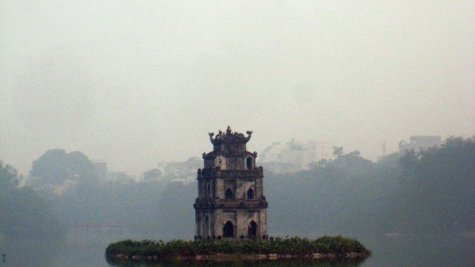 Hoàn Kiếm Lake in central Hanoi