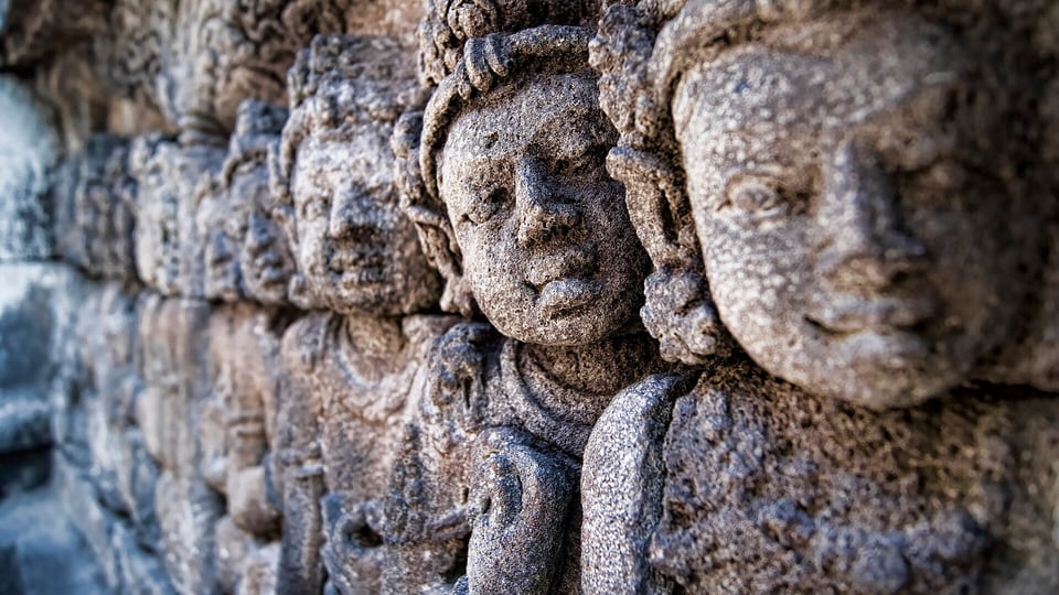 Borobudur temple in central Java