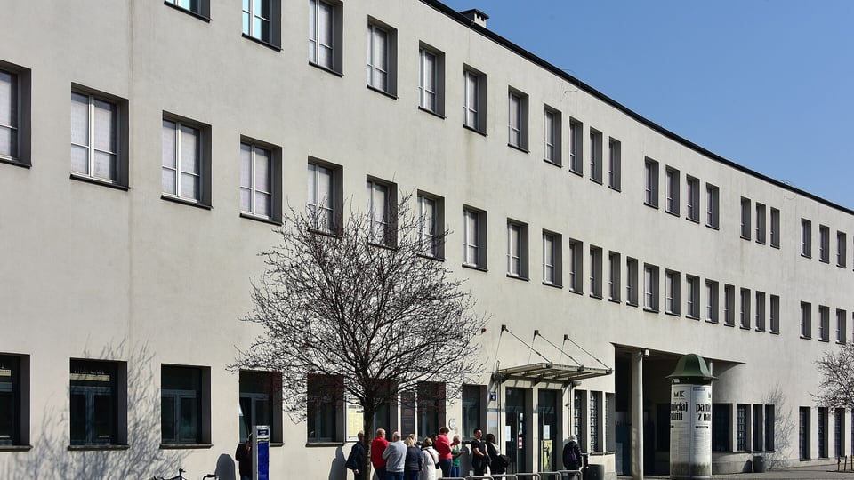 The former Oskar Schindler enamelware factory building in Podgórze, now a museum branch of the Museum of Kraków