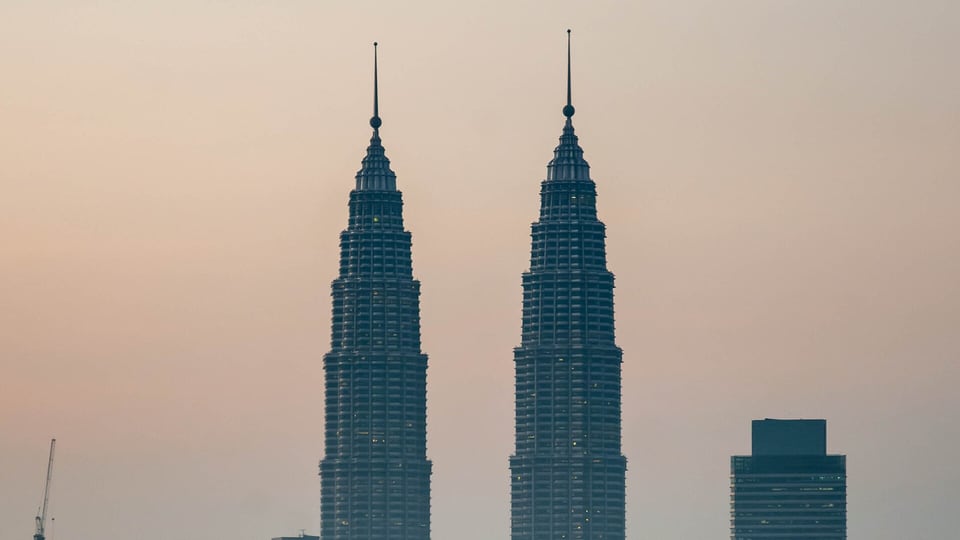 PETRONAS Twin Towers rising above Kuala Lumpur City Centre