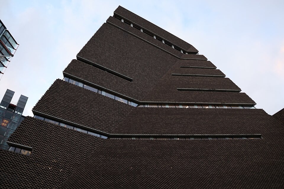 Exterior of Tate Modern beside the Thames