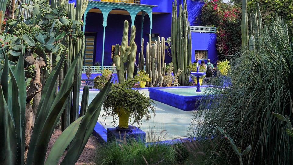 Majorelle Garden, the botanical garden restored by Yves Saint Laurent and Pierre Berge