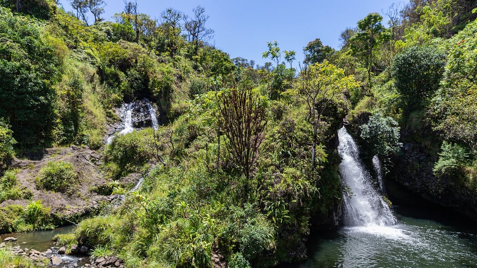 Hanawi Falls along the Road to Hana