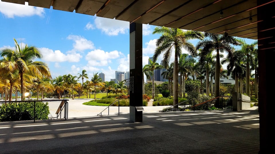 Pérez Art Museum Miami and its waterfront setting