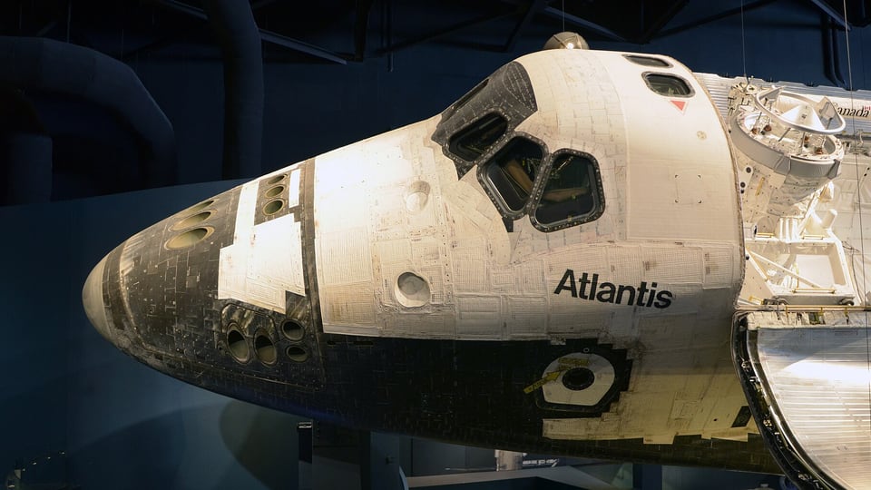 Space Shuttle Atlantis on display at Kennedy Space Center Visitor Complex