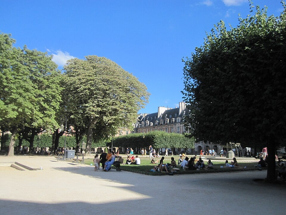 Place des Vosges in the Marais district of Paris