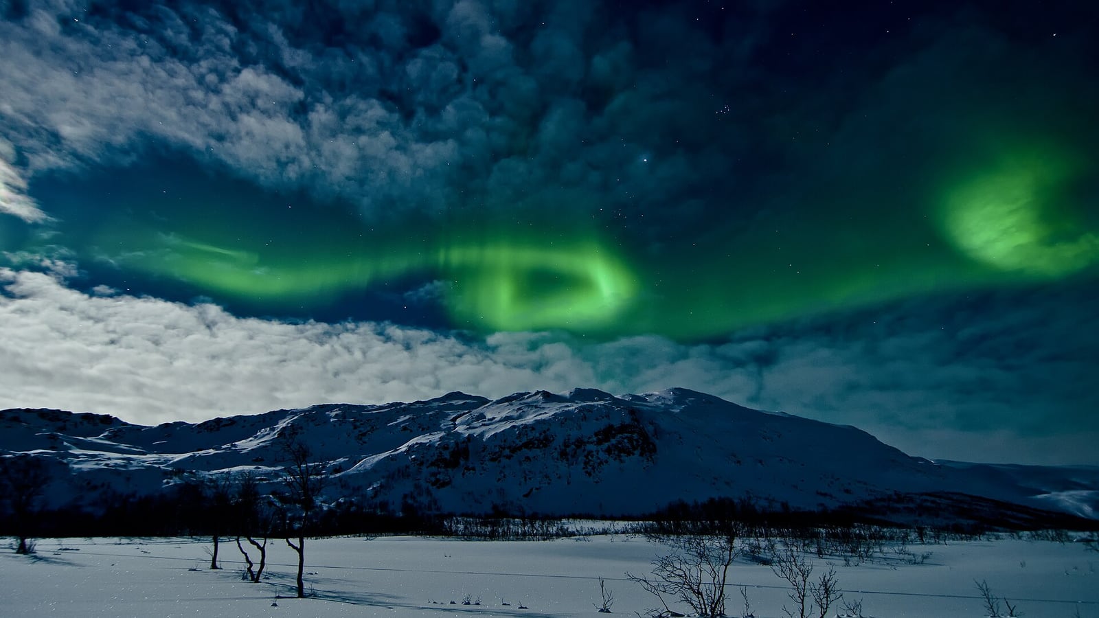 The Northern Lights over Tromso, more than 300km north of the Arctic Circle