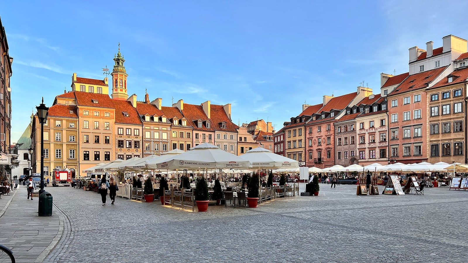 The Old Town Market Square in Warsaw, rebuilt after being almost entirely destroyed in the Second World War