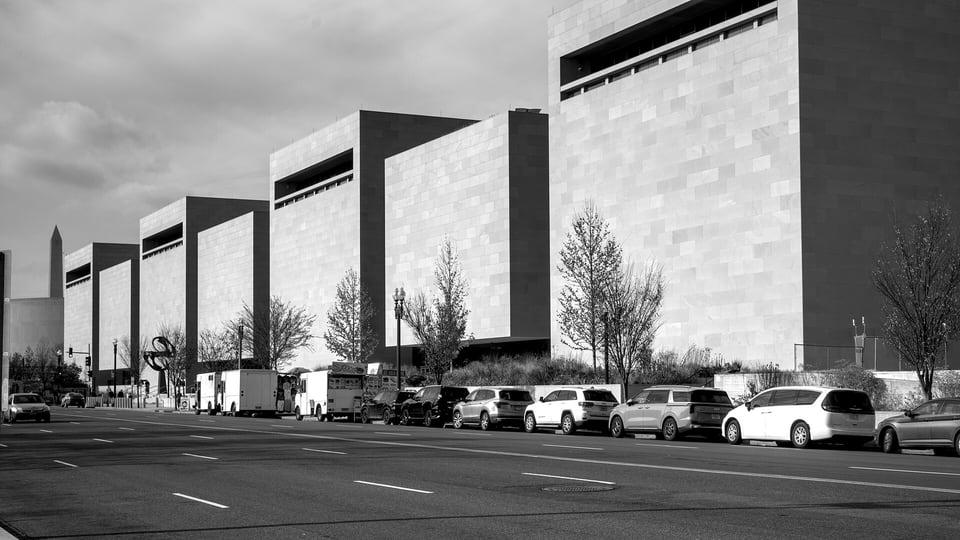 The National Air and Space Museum viewed from Independence Avenue