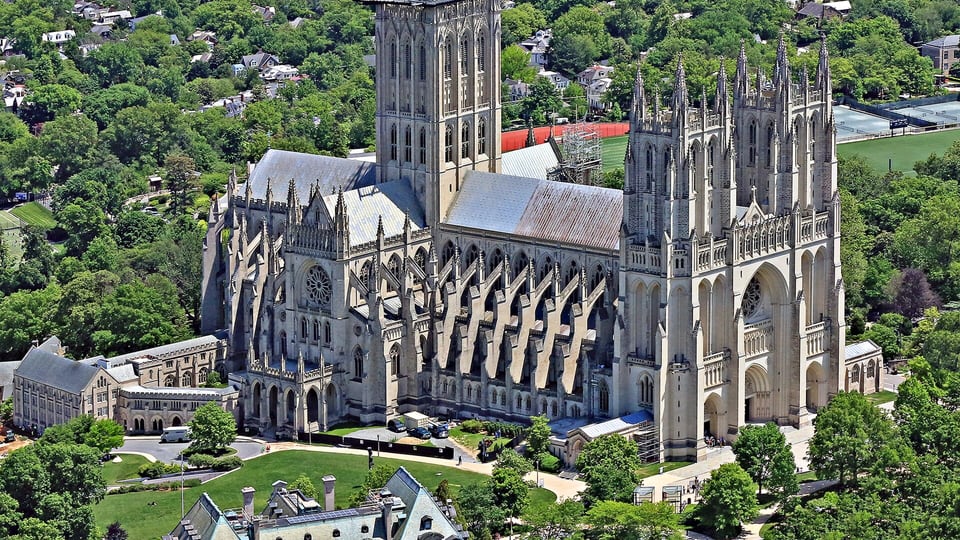 Washington National Cathedral seen from the southeast
